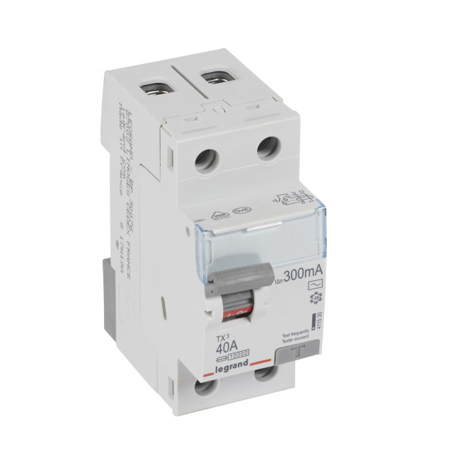 Ρελέ Διαρροής AC 2P 40A 300mA 411530 LEGRAND