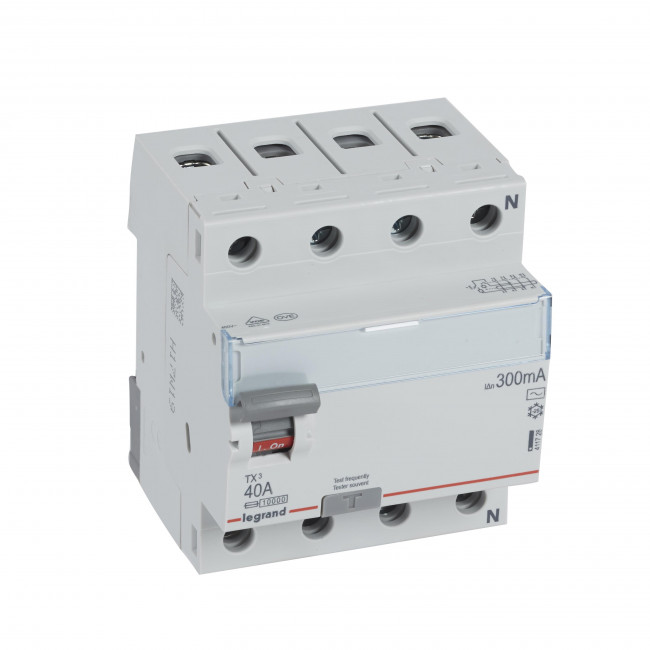 Ρελέ Διαρροής AC 4P 40A 300mA 411728 LEGRAND