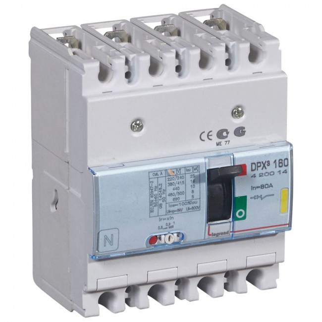Αυτόματος Διακόπτης Ισχύος 4P 80Α 16kA 420014 LEGRAND
