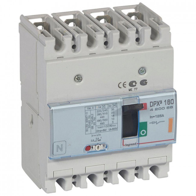 Αυτόματος Διακόπτης Ισχύος 4P 160Α 25kA 420057 LEGRAND