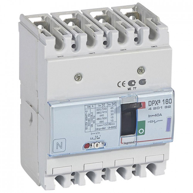 Αυτόματος Διακόπτης Ισχύος 4P 40Α 50kA 420132 LEGRAND