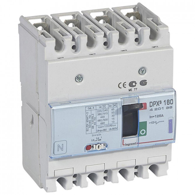Αυτόματος Διακόπτης Ισχύος 4P 125Α 50kA 420136 LEGRAND