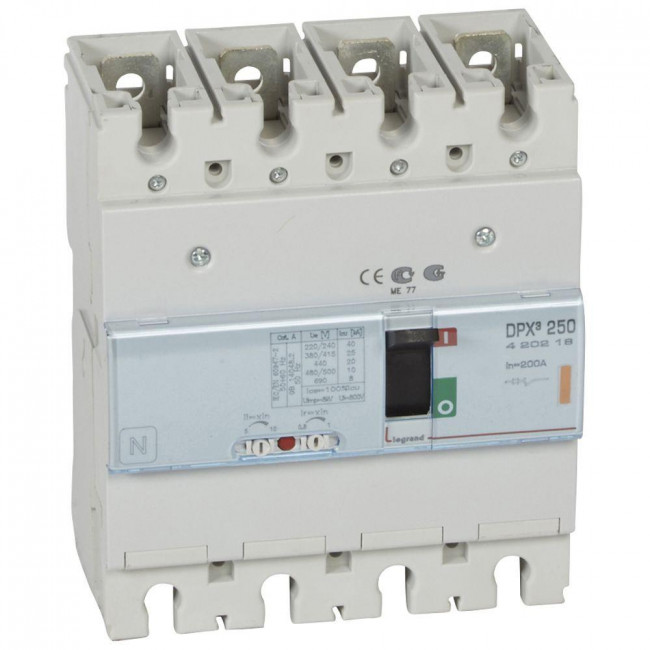 Αυτόματος Διακόπτης Ισχύος 4P 200Α 25kA 420218 LEGRAND