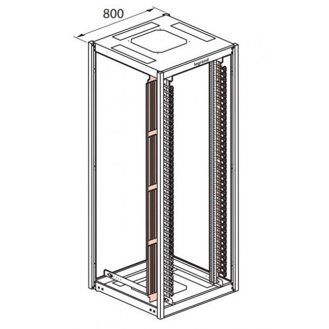 Οργανωτής Καλωδίων Για Ερμάριο 47U (Σετ.2τμχ) 646427 LEGRAND