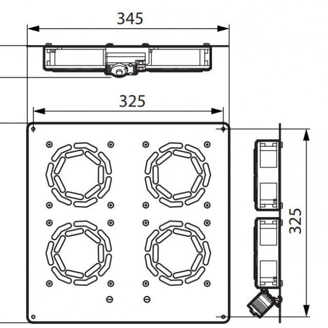 Βάση Οροφής Με 4 Ανεμιστήρες Και Θερμοστάτη 646431 LEGRAND