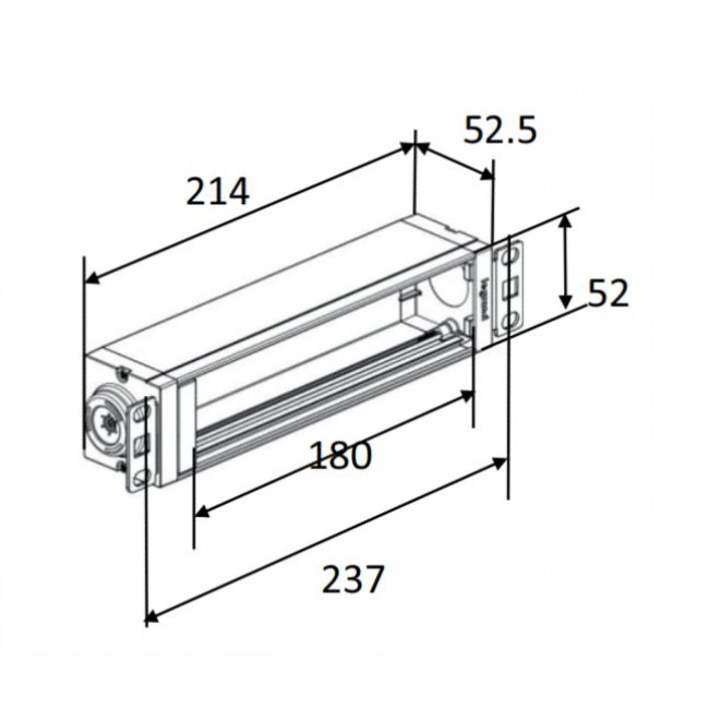 Μπλόκ Κενό 1U 10" Για 8 Στοιχεία Mosaic 646898 LEGRAND