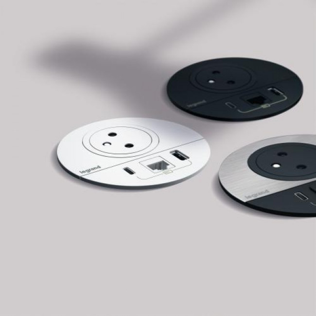 Πολύπριζο Γραφείου 1 Σούκο,2 USB Και RJ45 Λευκό 654710 LEGRAND