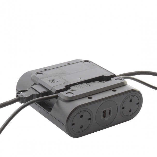 Πολύπριζο Γραφείου 4 Σούκο,4 USB Και Καλώδιο HDMI Μαύρο 2,5m 654887 LEGRAND