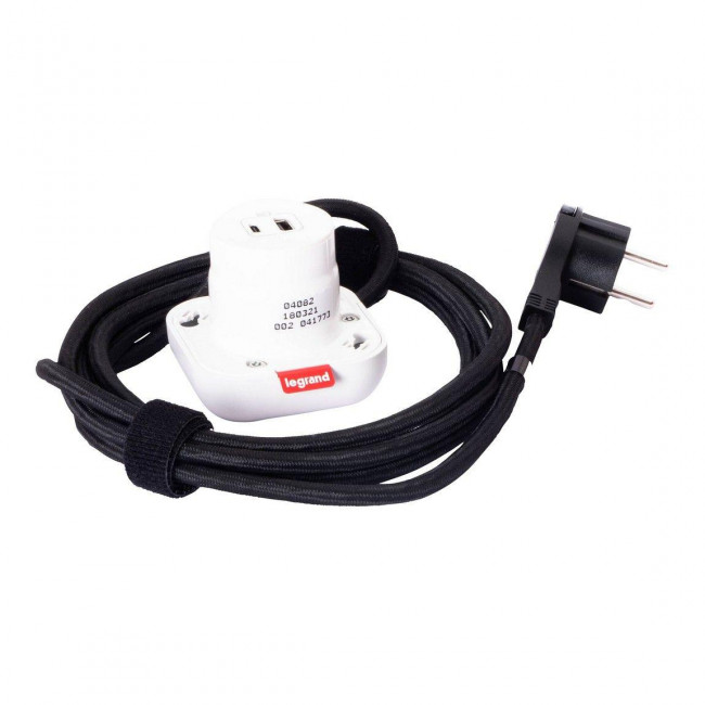 Πολύπριζο Γραφείου 2 USB Λευκό 654918 LEGRAND