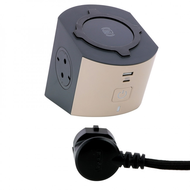 Πολύπριζο 2 Σούκο,USB Και Ασύρματη Φόρτιση 2m 694500 LEGRAND