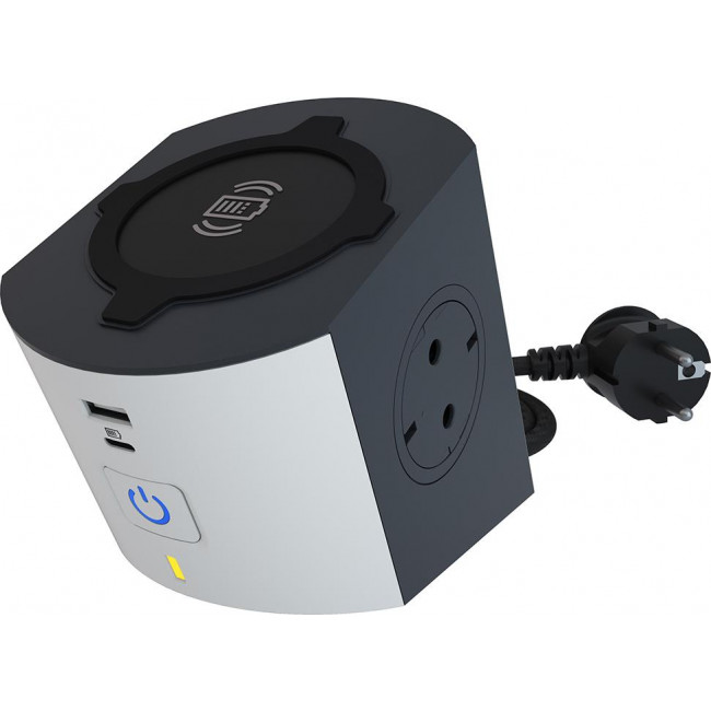 Πολύπριζο 2 Σούκο,USB Και Ασύρματη Φόρτιση 2m 694506 LEGRAND