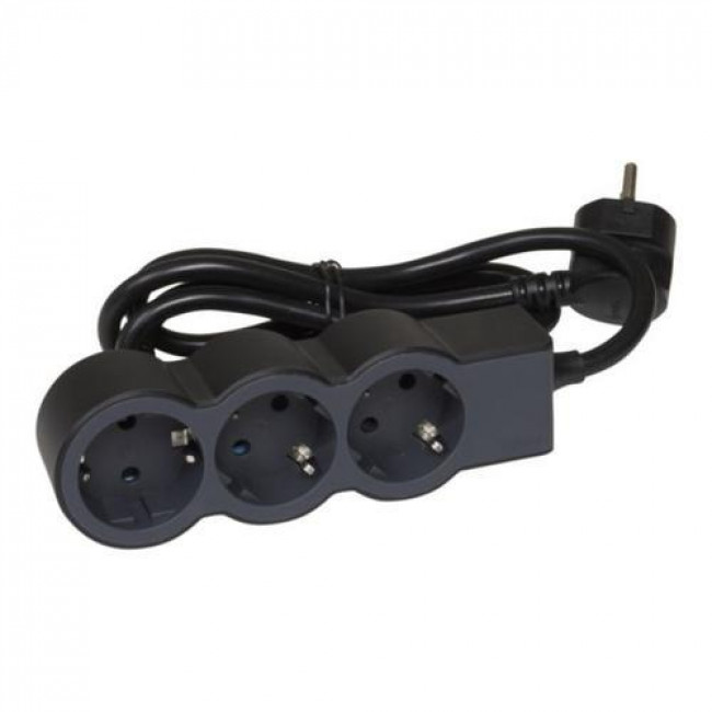 Πολύπριζο 3 Σούκο 5m Μαύρο 694568 LEGRAND