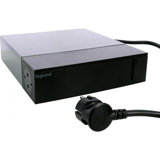 Πολύπριζο 4 Σούκο Και 4 Διπολικά 2m Μαύρο Tv/Multimedia 694595 LEGRAND
