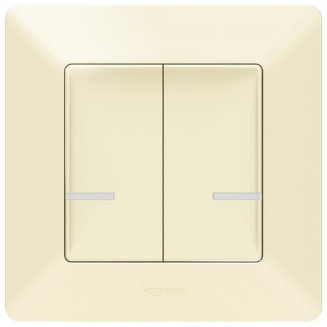 Ασύρματος Διακόπτης Διπλός Κρέμ 752287 Valena Life with Netatmo®