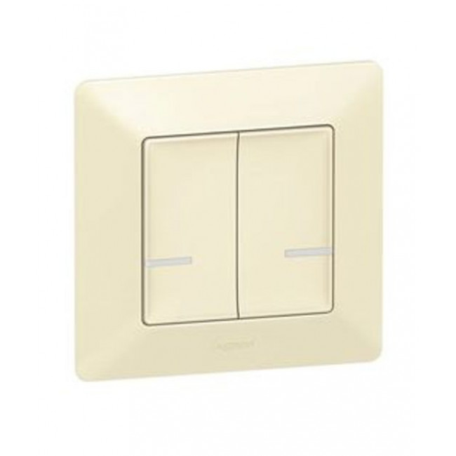 Ενσύρματος Διακόπτης Διπλός Κρεμ 752288 Valena Life with Netatmo®