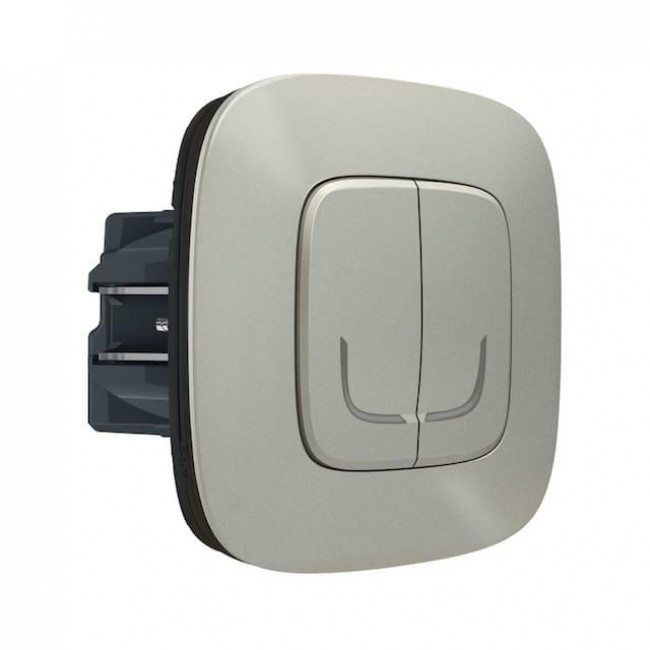 Ενσύρματος Διακόπτης Διπλός Αλουμίνιο 752788 Valena Allure with Netatmo®