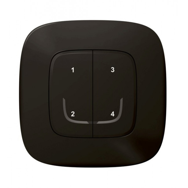 Ασύρματος Διακόπτης 4 Σεναρίων Μαύρο 752868 Valena Allure with Netatmo®
