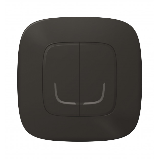 Ενσύρματος Διακόπτης Διπλός Μαύρο 752888 Valena Allure with Netatmo®