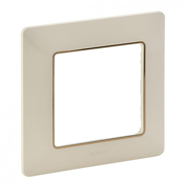 Πλαίσιο 1 Θέσης Κρέμ Με Χρυσό Valena™  Life 754061 LEGRAND