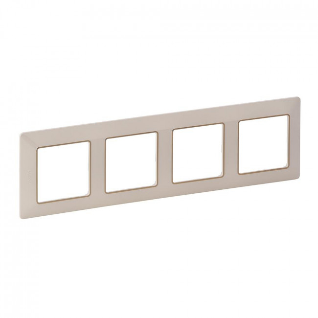 Πλαίσιο 4 Θέσεων Κρέμ Με Χρυσό Valena™  Life 754064 LEGRAND