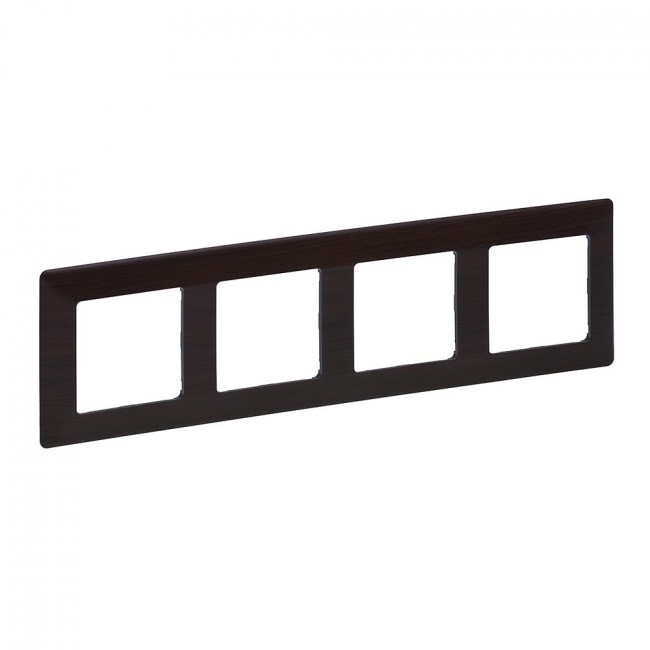 Πλαίσιο 4 Θέσεων Dark Wood Valena™  Life 754174 LEGRAND
