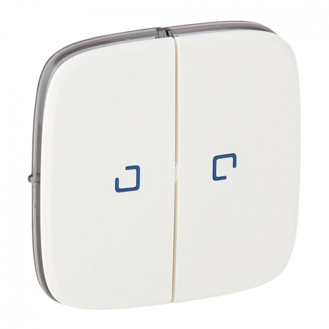 Μετώπη 2 Πλήκτρων Φωτεινής Λειτουργίας Λευκό Valena™Allure 755225 LEGRAND