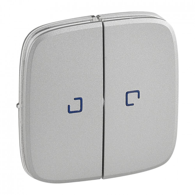 Μετώπη 2 Πλήκτρων Φωτεινής Λειτουργίας Αλουμίνιο Valena™Allure 755227 LEGRAND