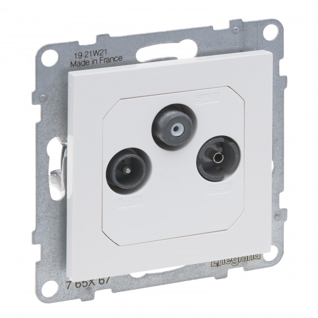 Πρίζα ΤV-RD-SAT Αστέρας Λευκό Seano™ 765167 LEGRAND