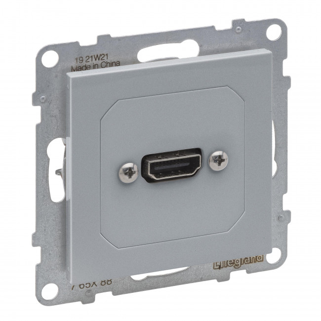 Πρίζα HDMI Προκαλωδιωμένη Αλουμίνιο Seano™ 765288 LEGRAND
