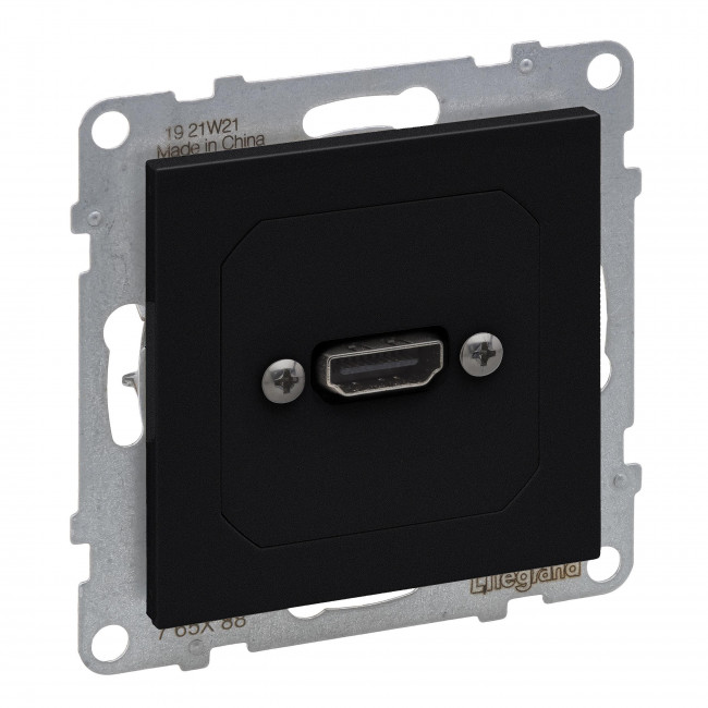 Πρίζα HDMI Προκαλωδιωμένη Μαύρο Seano™ 765388 LEGRAND