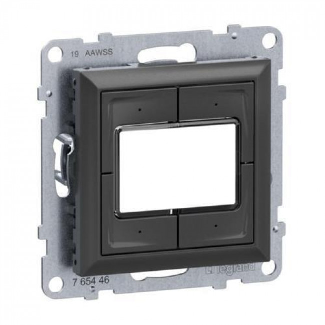 Μπουτόν 4 Εντολών Με Επιγραφή Ανθρακί Seano™ 765446 LEGRAND