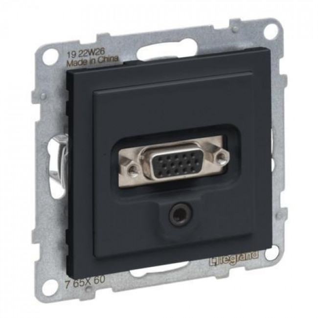 Πρίζα HD15+JACK 3,5mm Ανθρακί Seano™ 765460 LEGRAND
