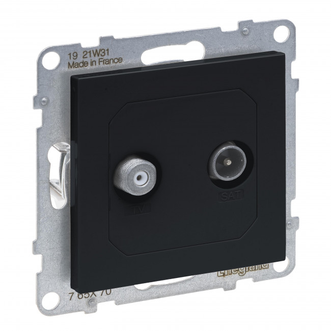 Μηχανισμός Πρίζας TV-SAT Αστέρας Ανθρακί Seano™ 765470 LEGRAND