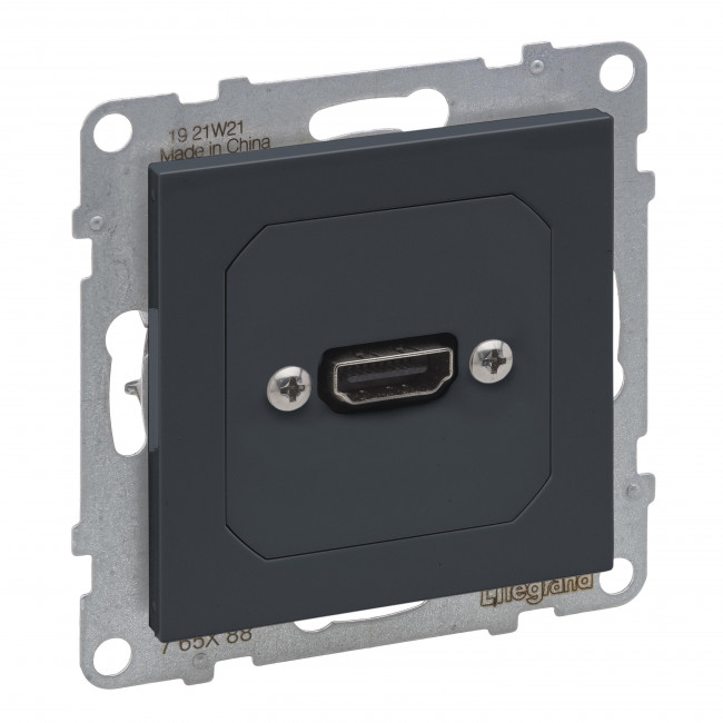 Πρίζα HDMI Προκαλωδιωμένη Ανθρακί Seano™ 765488 LEGRAND