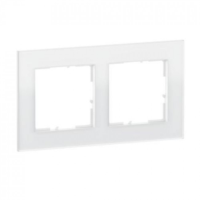 Πλαίσιο 2 Θέσεων White Glass Seano™ 766102 LEGRAND