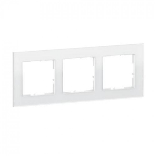 Πλαίσιο 3 Θέσεων White Glass Seano™ 766103 LEGRAND