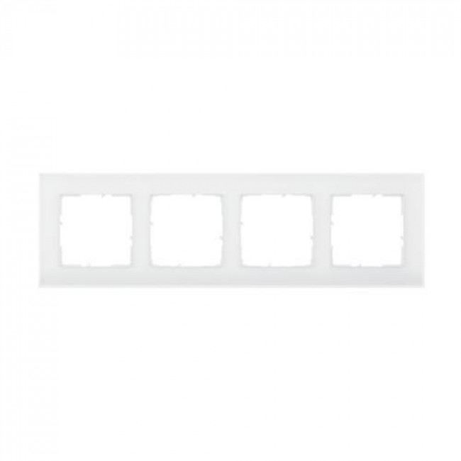 Πλαίσιο 4 Θέσεων White Glass Seano™ 766104 LEGRAND