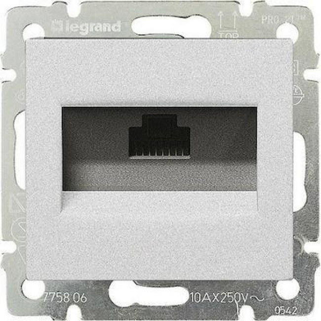 Πρίζα Δικτύου RJ45 Cat.6 UTP Αλουμίνιο Valena™ 770246 LEGRAND
