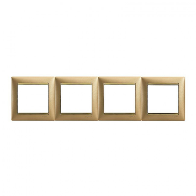 Πλαίσιο 4 Θέσεων Ματ Χρυσό Valena™ 770304 LEGRAND