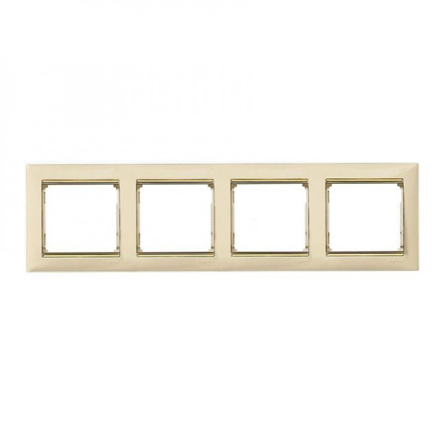 Πλαίσιο 4 Θέσεων Κρέμ Με Χρυσό Valena™ 774154 LEGRAND