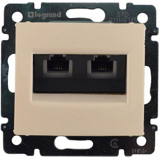 Πρίζα Τηλεφώνου Διπλή RJ11 Κρέμ Valena™ 774339 LEGRAND