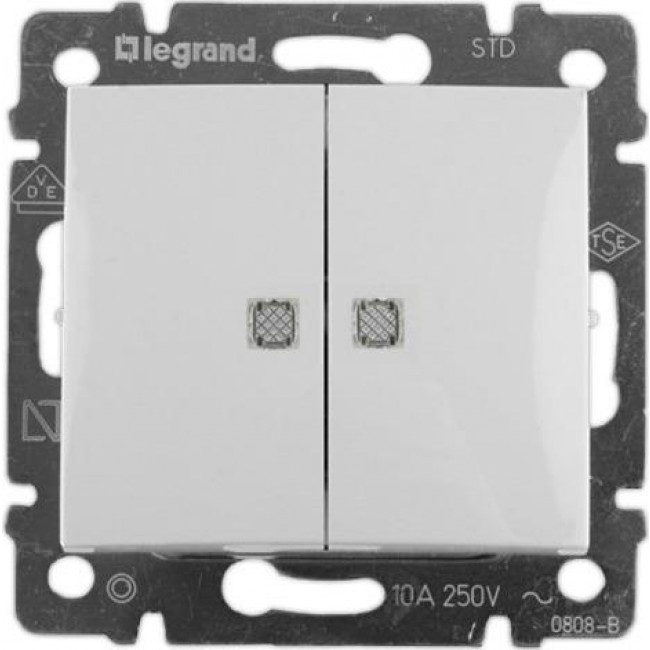 Διακόπτης K/R Με Ένδειξη Λειτουργίας Λευκό Valena™ 774428 LEGRAND