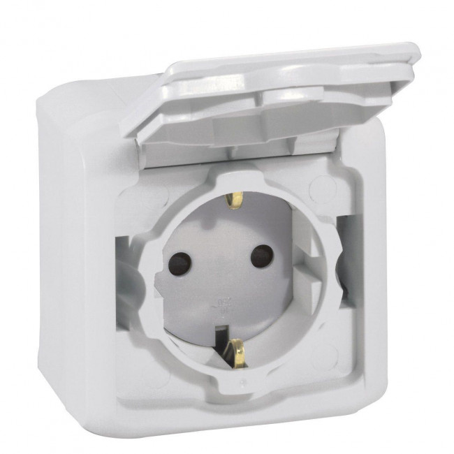 Πρίζα Σούκο Ασφαλείας Γκρί Forix 782393 LEGRAND