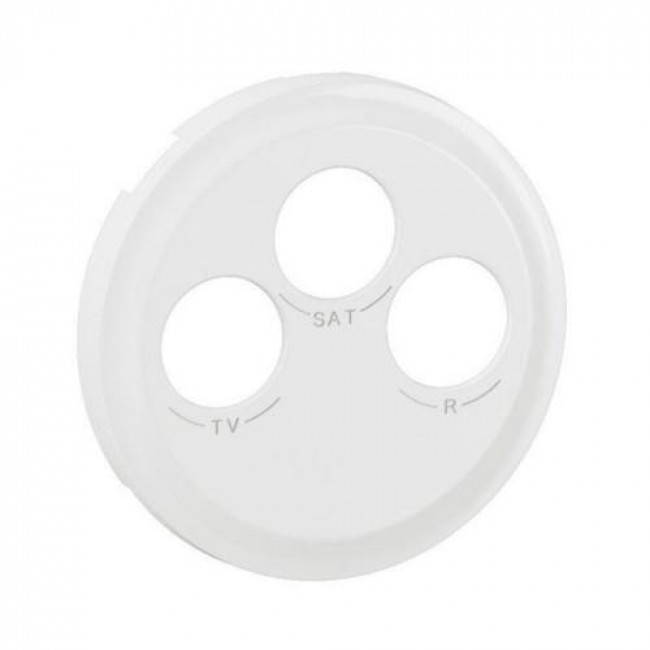 Μετώπη Πρίζας TV/RD/SAT Λευκό Celiane™ CB0388 LEGRAND