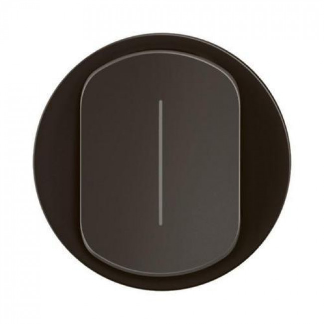 Μετώπη 1 Πλήκτρου Μαύρο Μεσαίου A/R Φωτεινής Λειτουργίας Celiane™ CN1005 LEGRAND