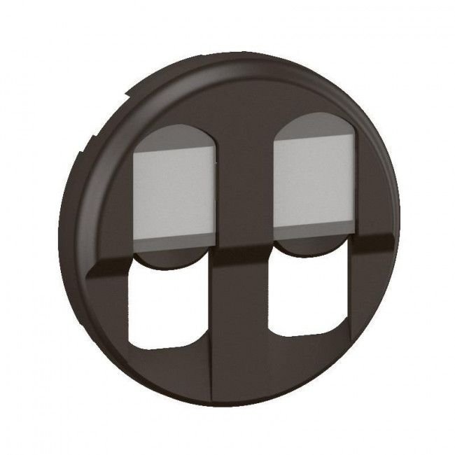 Μετώπη Πρίζας Διπλής Data Μαύρο Celiane CN2346 LEGRAND