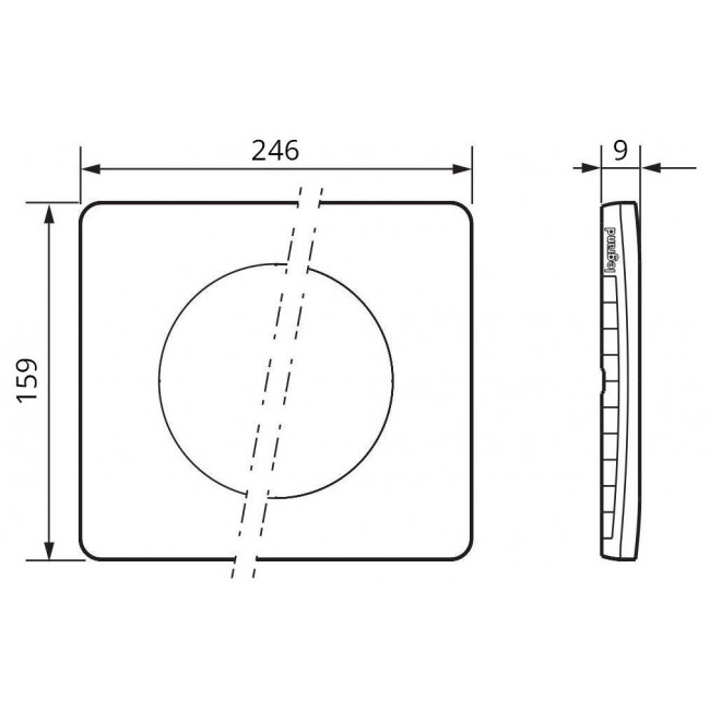 Πλαίσιο 6 Θέσεων Σε 2 Σειρές Μαύρο Mat Celiane™ CP0110 LEGRAND