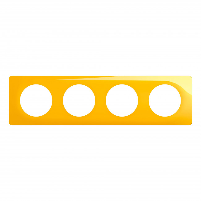 Πλαίσιο 4 Θέσεων Κίτρινο Saffron Celiane™ CP0404 LEGRAND