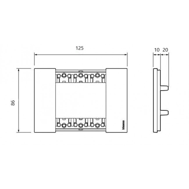 Πλαίσιο 3 Στοιχείων Λευκό Ice KA4803DW BTICINO