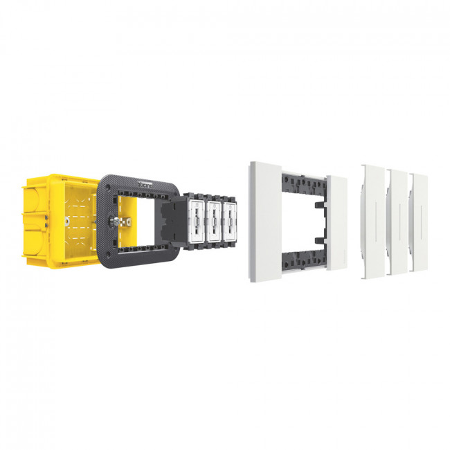Πλαίσιο 3 Στοιχείων Γκρι Space KA4803NG BTICINO